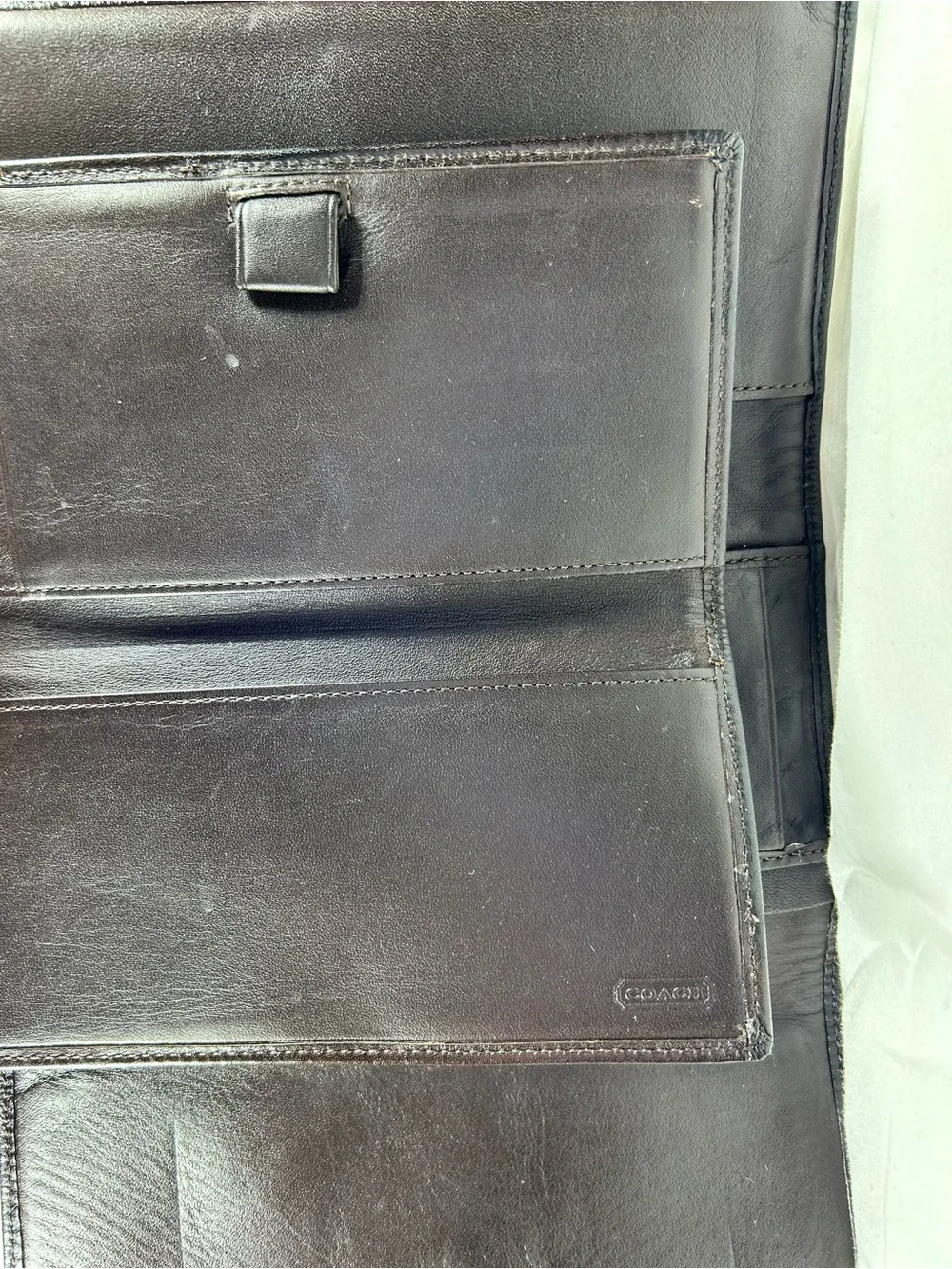 Coach Signature Canvas Continental Wallet With Removable Checkbook Cover